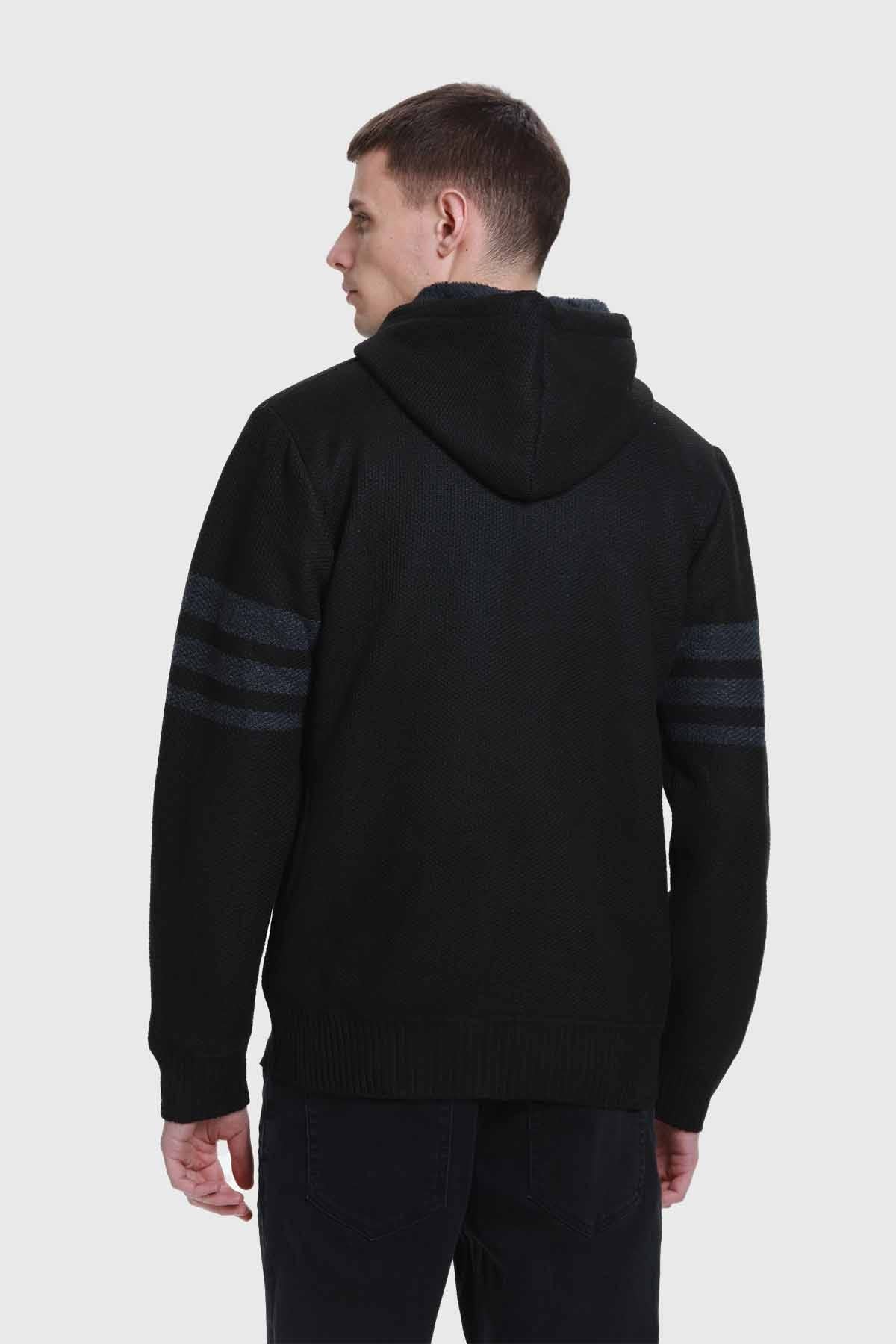 Sweater Hombre Hoodie Negro