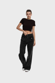 Polera Mujer Malla Negro