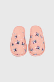 Pantufla Mujer Estampada Coral