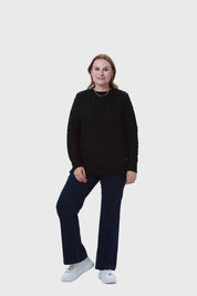 Sweater Mujer Calado Negro