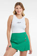 Polera Mujer Top Bordado Blanco