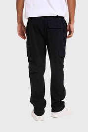 Pantalón Hombre Cargo Pretina Negro