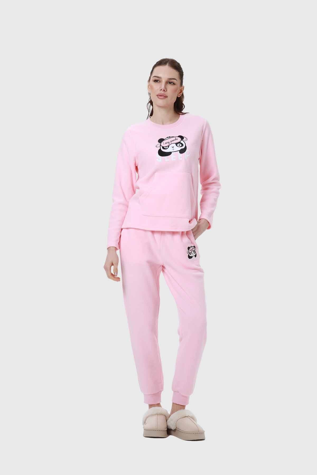 Pijama Mujer Polar Rosado