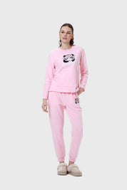 Pijama Mujer Polar Rosado