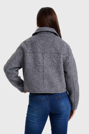 Chaqueta Mujer Paño Gris