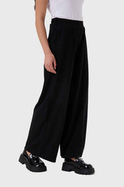 Pantalón Mujer Con Lazo Cintura Negro