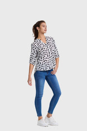 Blusa Mujer Print Crudo