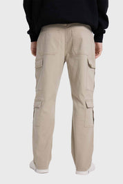 Jeans Hombre Slim Cargo Beige