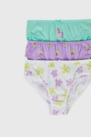 Calzón Niña Tripack Niña Print Lila