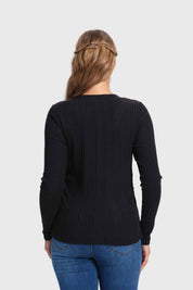 Polera Mujer Rib Camman Negro