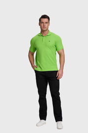 Polera Hombre Piqué Básica Verde