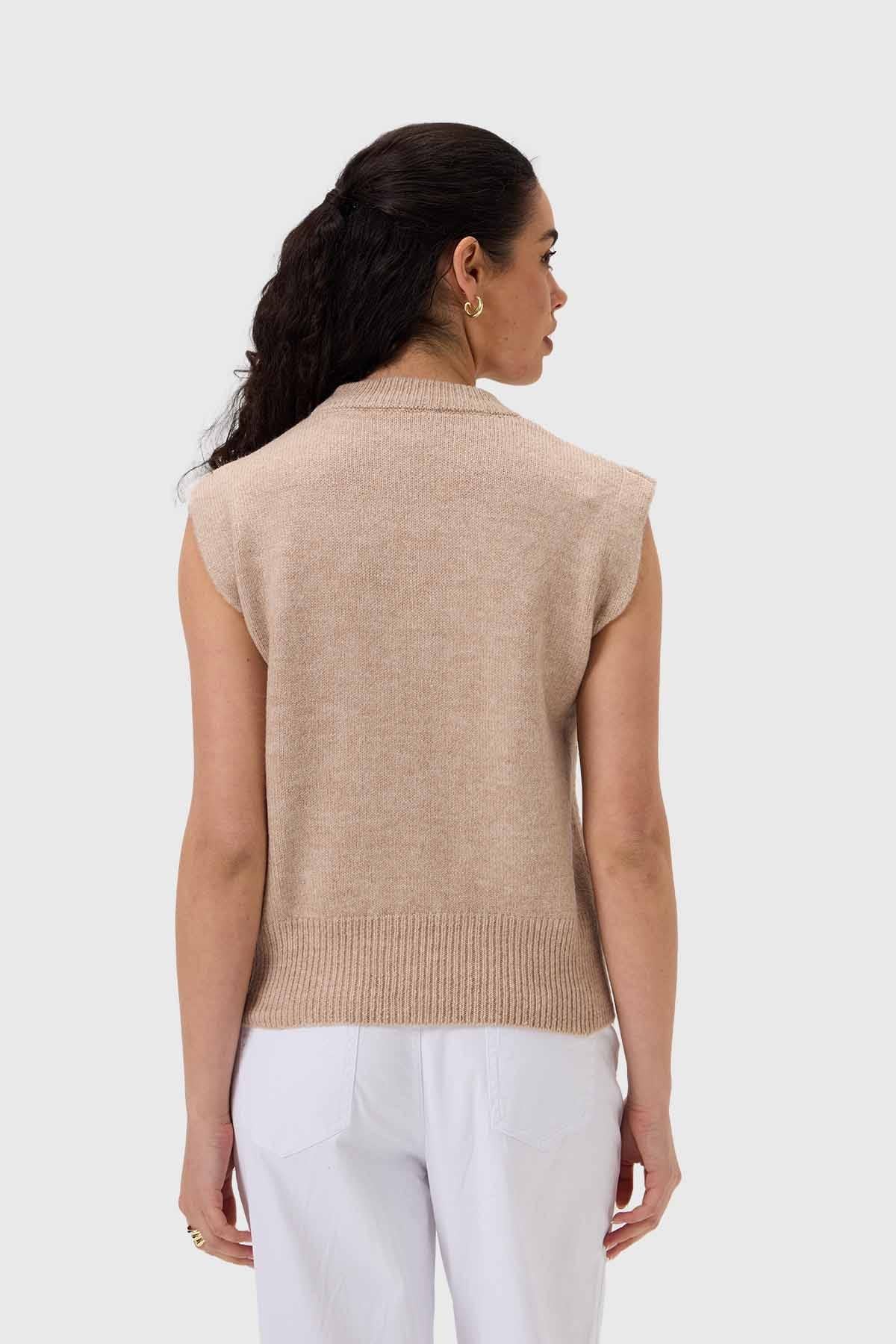 Sweater Mujer Beige