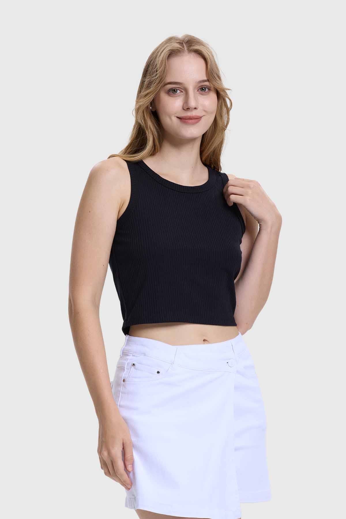 POLERA MUJER SUDADERA NEGRO