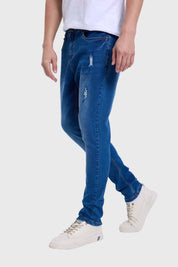 JEANS HOMBRE SKINNY ROTURA AZUL