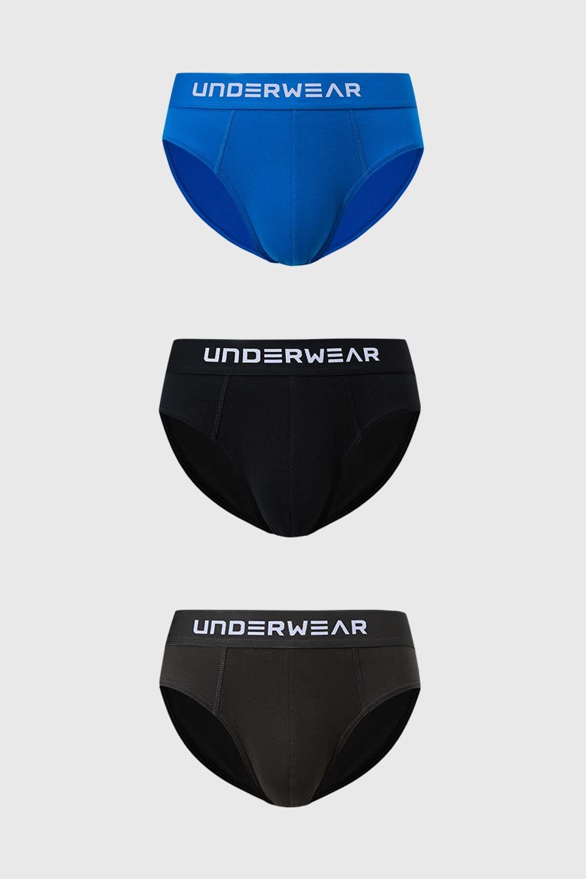 Boxer Hombre Tripack Azul