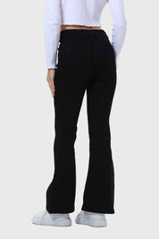 Jeans Mujer Flare Pedrería Negro