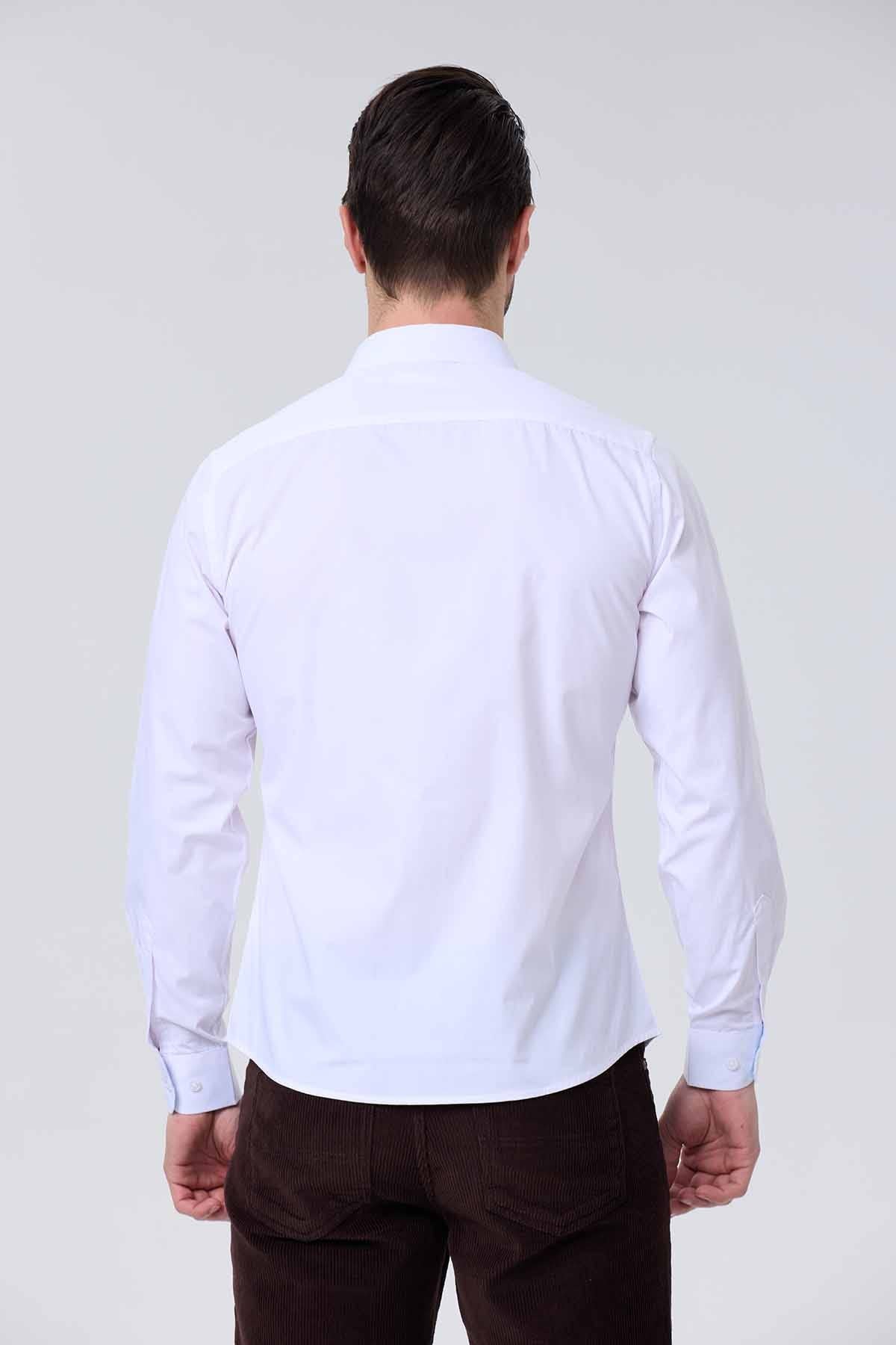 Camisa Hombre Slim Blanco