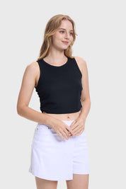 Polera Mujer Recogido Costado Negro
