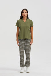 Blusa Mujer Doble Capa Espalda Verde