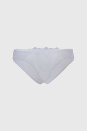 Calzón Mujer Encaje Delantero Mesh Blanco