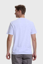 Polera Hombre Casual Básica Blanco