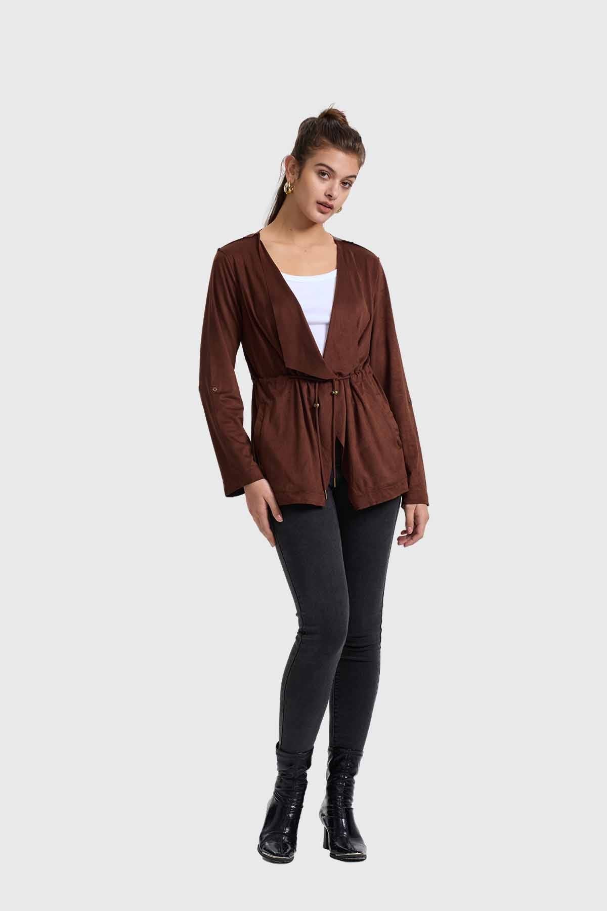 CHAQUETA MUJER ANTELINA CHOCOLATE