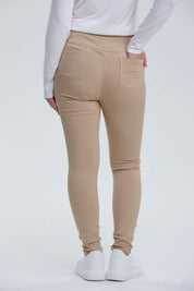 Pantalón Mujer Con Bolsillo Taupe