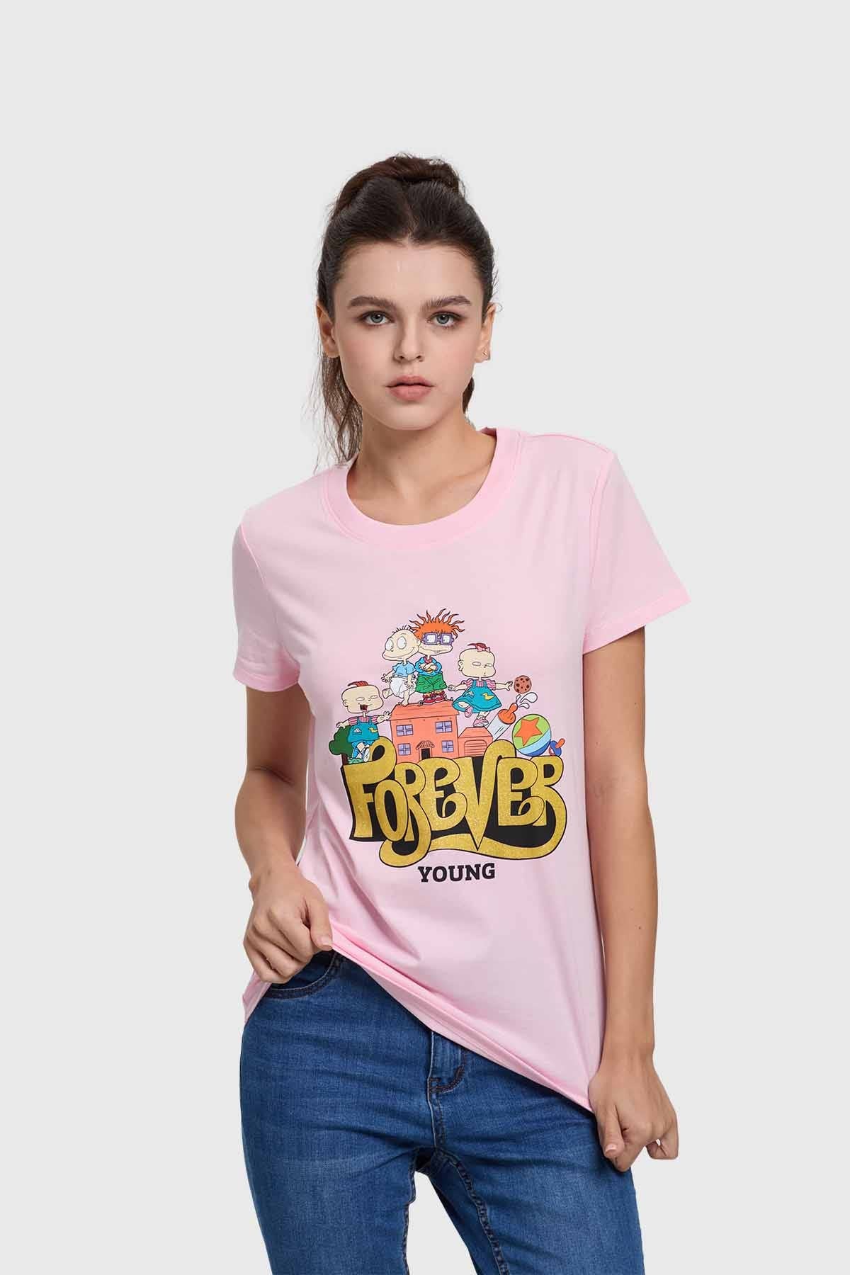 POLERA MUJER RUGRATS ROSADO I