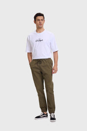 Pantalón Hombre Jogger Twill Verde