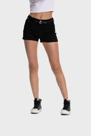 Short Mujer Cinturón Negro
