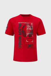 POLERA NIÑO RELIEVE EN PRINT ROJO