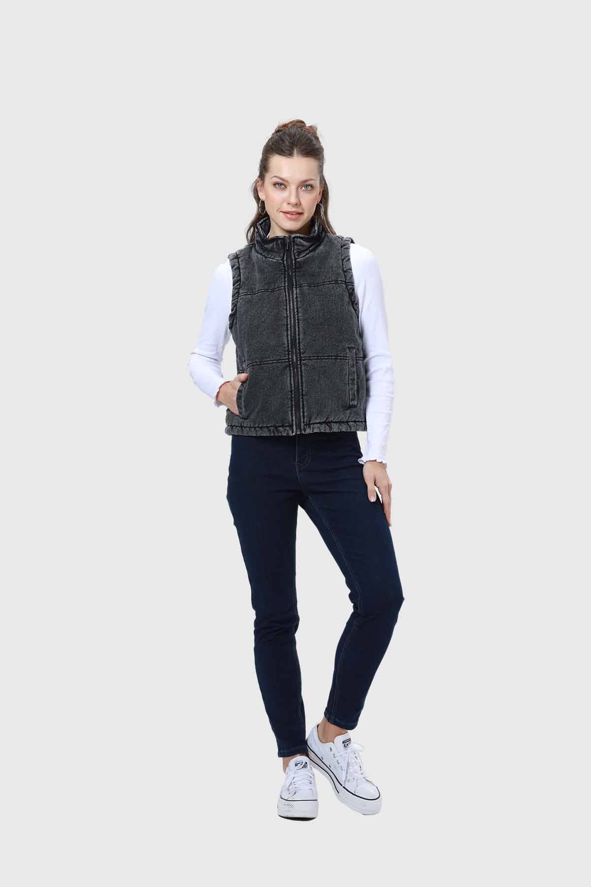 Chaqueta Mujer Puffa Negro