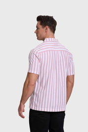 Camisa Hombre Rayas Rojo