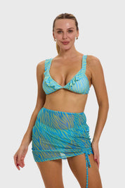 Falda Mujer Ajuste Lateral Aqua