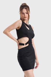 Vestido Mujer Cut Out Negro