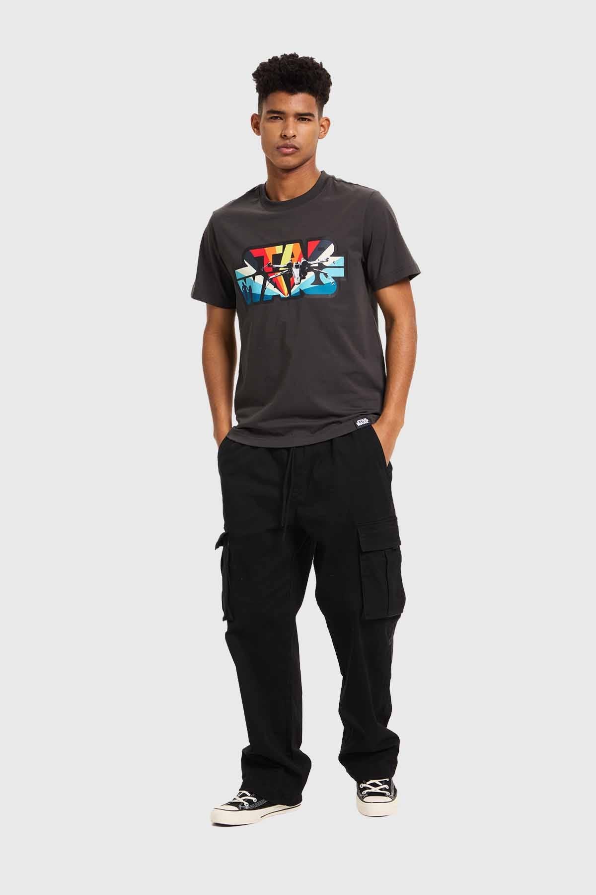 Polera Hombre Starwars Gris