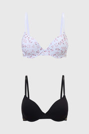 Sostén Mujer Bipack Print Blanco