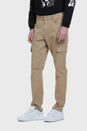 Jeans Hombre Slim Cargo Camel