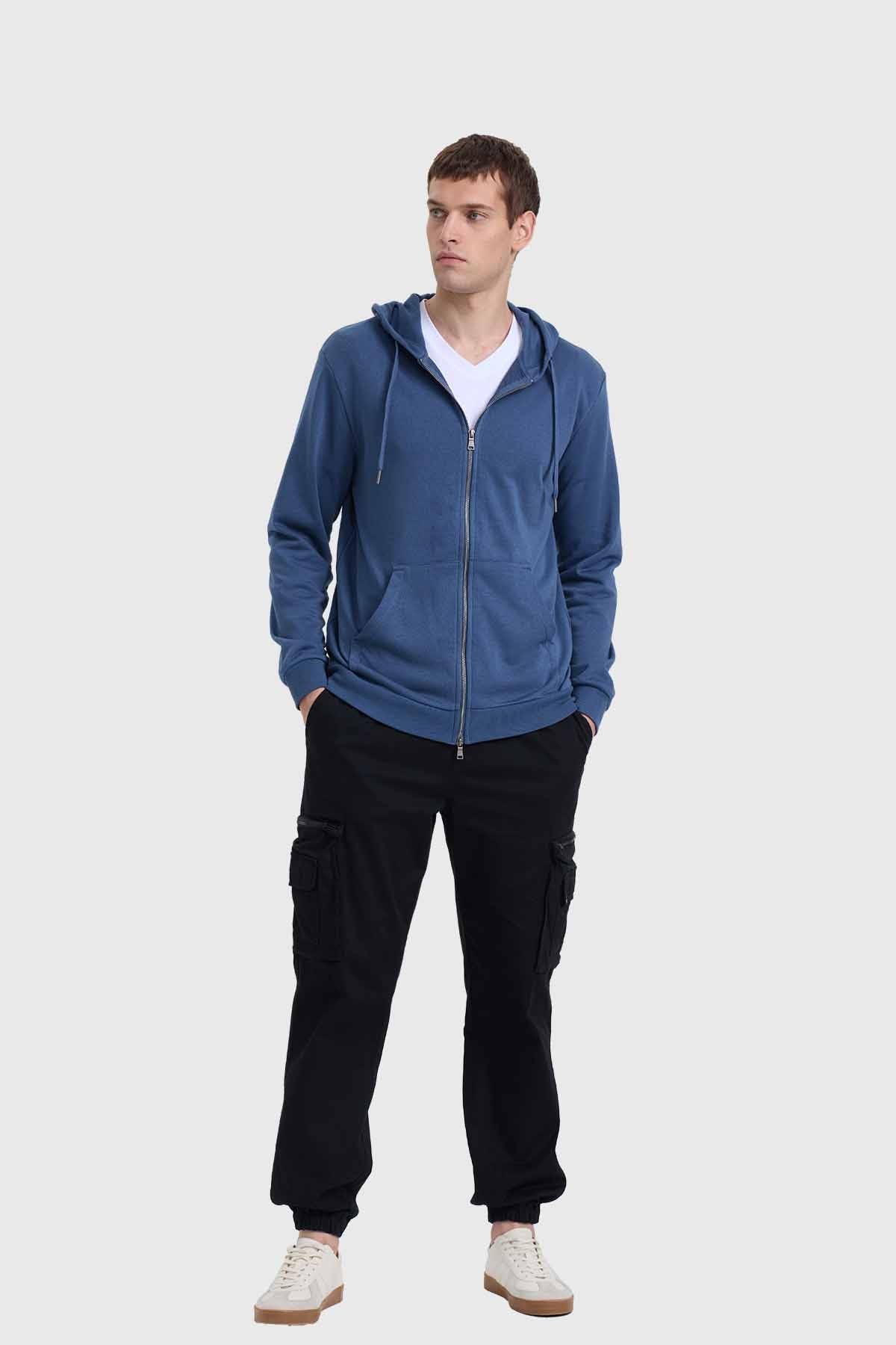 Polerón Hombre Básico Rider Azul