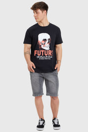 Polera Hombre Calavera Negro