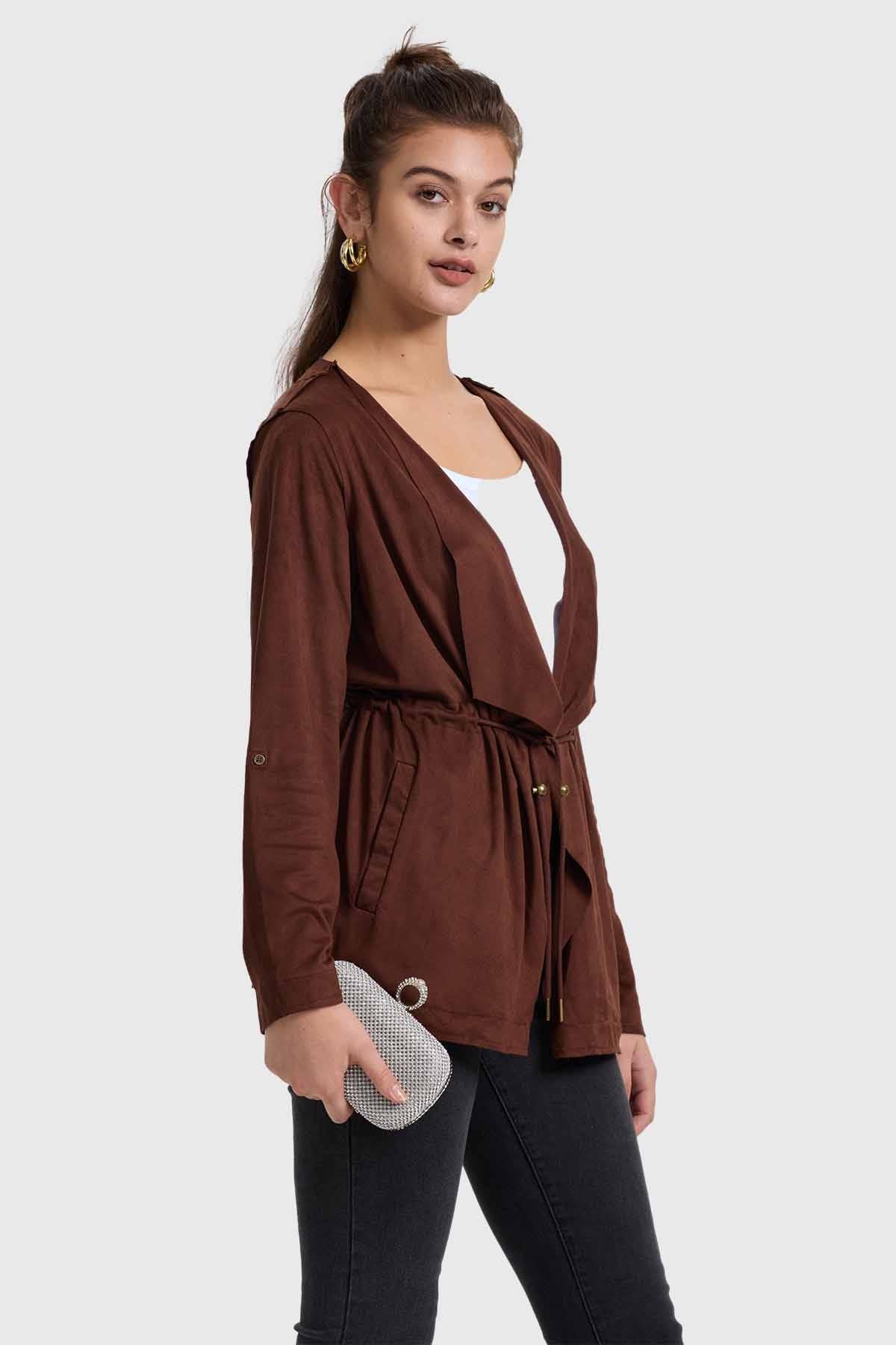 CHAQUETA MUJER ANTELINA CHOCOLATE