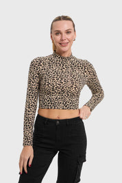 Polera Mujer Print Café