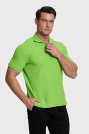 Polera Hombre Piqué Básica Verde