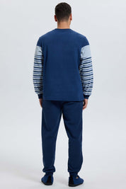 Pijama Hombre Cr Polar Azul