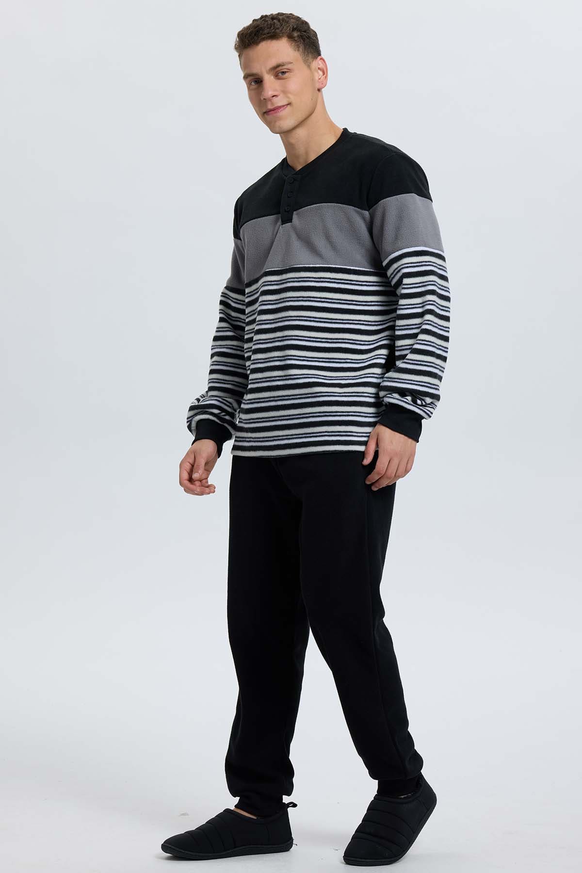 Pijama Hombre Cr Polar Negro