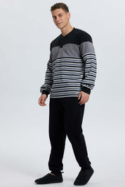 Pijama Hombre Cr Polar Negro