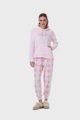 Pijama Mujer Polar Rosado