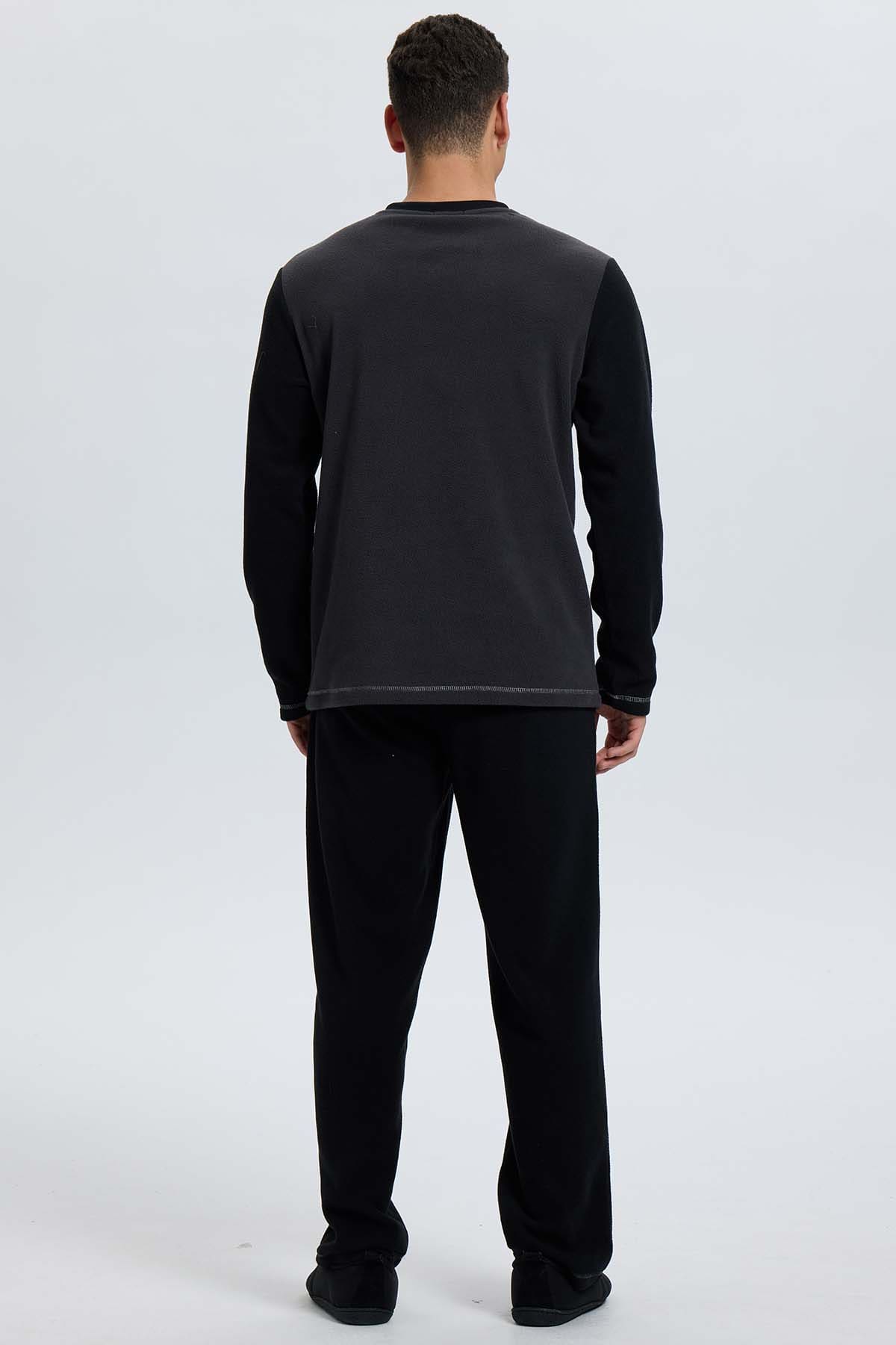 Pijama Hombre Polar Negro