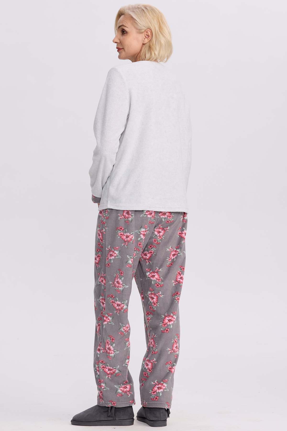 Pijama Mujer Polar Gris
