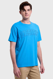 Polera Hombre Print Celeste